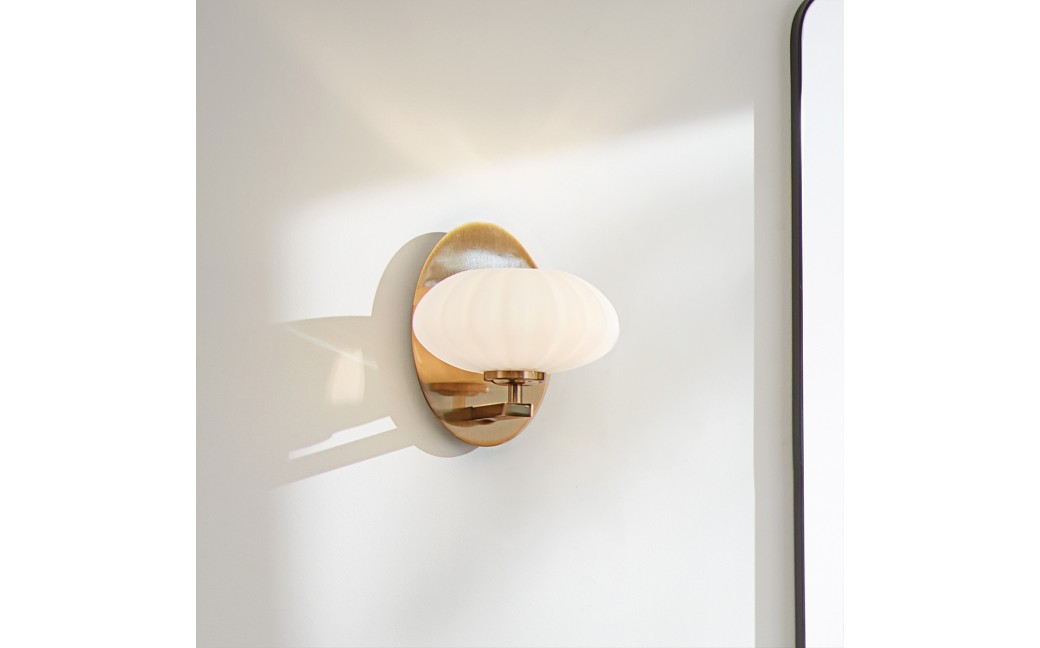 Quintiesse Kinkiet Pim - 1 źródło światła - Złoty IP44 Elstead Lighting QN-PIM1-FXG