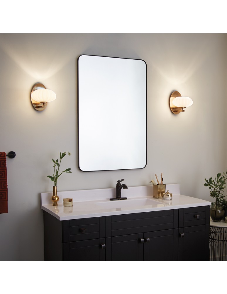 Bathroom wall lamps - Quintiesse Pim wall lamp - 1 light source - Gold IP44 Elstead Lighting QN-PIM1-FXG - product kolory-swiatla.pl 7
