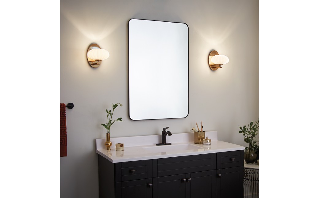 Quintiesse Kinkiet Pim - 1 źródło światła - Złoty IP44 Elstead Lighting QN-PIM1-FXG