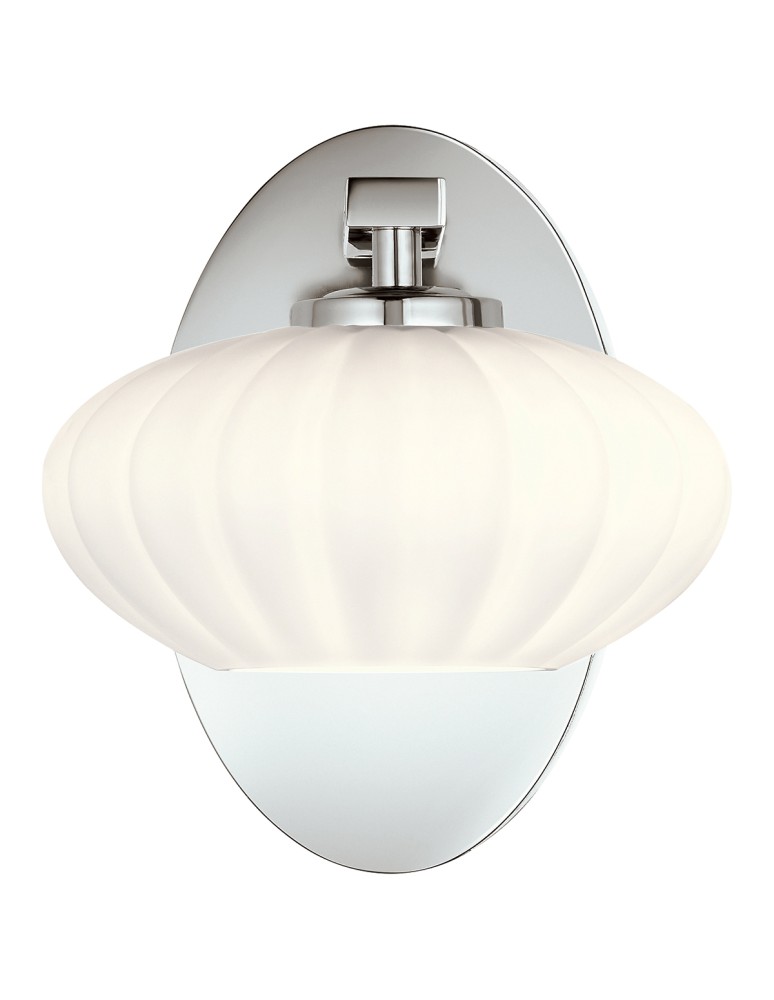 Bathroom wall lamps - Quintiesse Pim wall lamp - 1 light source - Polished chrome IP44 Elstead Lighting QN-PIM1-PC - product kolory-swiatla.pl 6