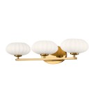 Bathroom wall lamps - Quintiesse Pim wall lamp - 3 light sources - Gold IP44 Elstead Lighting QN-PIM3-FXG - product 1
