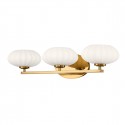 Quintiesse Kinkiet Pim - 3 źródła światła - Złoty IP44 Elstead Lighting QN-PIM3-FXG
