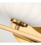 Bathroom wall lamps - Quintiesse Pim wall lamp - 3 light sources - Gold IP44 Elstead Lighting QN-PIM3-FXG - product 2