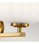 Bathroom wall lamps - Quintiesse Pim wall lamp - 3 light sources - Gold IP44 Elstead Lighting QN-PIM3-FXG - product 3