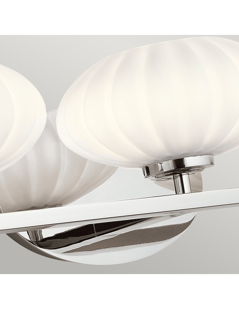 Bathroom wall lamps - Quintiesse Pim wall lamp - 3 light sources - Polished chrome IP44 Elstead Lighting QN-PIM3-PC - product kolory-swiatla.pl 4