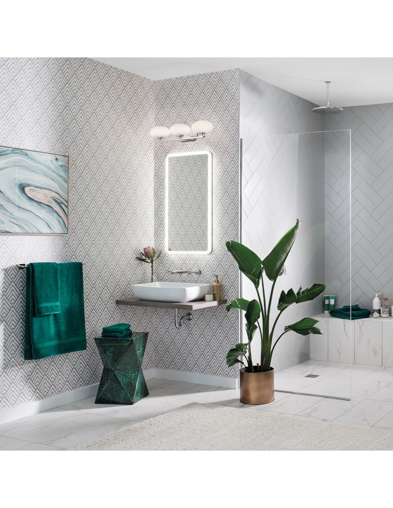 Bathroom wall lamps - Quintiesse Pim wall lamp - 3 light sources - Polished chrome IP44 Elstead Lighting QN-PIM3-PC - product kolory-swiatla.pl 6