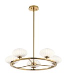 Quintiesse Żyrandol Pim - 5 źródeł światła - Złoty IP44 Elstead Lighting QN-PIM5-FXG