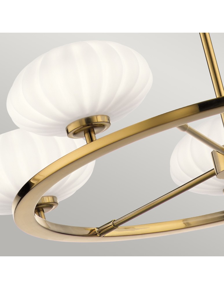 Modern chandeliers - Quintiesse Pim Chandelier - 5 light sources - Gold IP44 Elstead Lighting QN-PIM5-FXG - product kolory-swiatla.pl 3