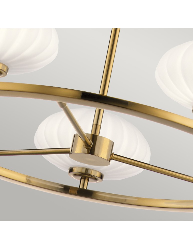 Modern chandeliers - Quintiesse Pim Chandelier - 5 light sources - Gold IP44 Elstead Lighting QN-PIM5-FXG - product kolory-swiatla.pl 4