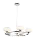 Modern chandeliers - Quintiesse Pim Chandelier - 5 light sources - Polished chrome IP44 Elstead Lighting QN-PIM5-PC - product 1