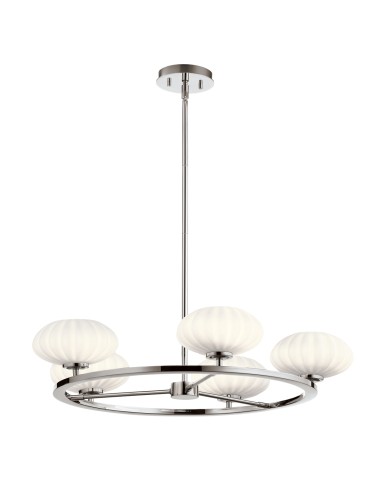 Quintiesse Żyrandol Pim - 5 źródeł światła - Polerowany chrom IP44 Elstead Lighting QN-PIM5-PC