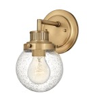 Bathroom wall lamps - Quintiesse Poppy wall lamp - 1 light source - Old brass IP44 Elstead Lighting QN-POPPY1-HB-BATH - product 1