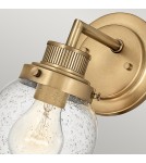 Bathroom wall lamps - Quintiesse Poppy wall lamp - 1 light source - Old brass IP44 Elstead Lighting QN-POPPY1-HB-BATH - product 2