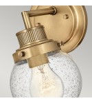 Bathroom wall lamps - Quintiesse Poppy wall lamp - 1 light source - Old brass IP44 Elstead Lighting QN-POPPY1-HB-BATH - product 3