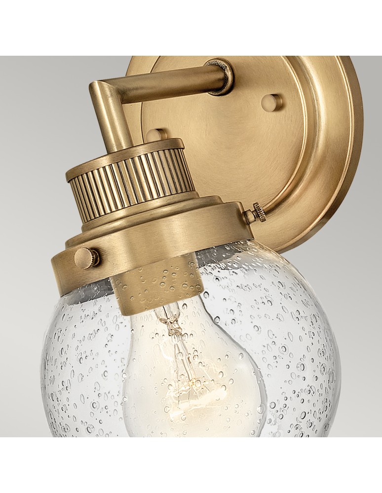 Bathroom wall lamps - Quintiesse Poppy wall lamp - 1 light source - Old brass IP44 Elstead Lighting QN-POPPY1-HB-BATH - product kolory-swiatla.pl 3