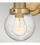 Bathroom wall lamps - Quintiesse Poppy wall lamp - 1 light source - Old brass IP44 Elstead Lighting QN-POPPY1-HB-BATH - product 4