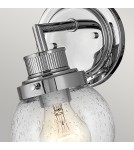 Bathroom wall lamps - Quintiesse Poppy wall lamp - 1 light source - Polished chrome IP44 Elstead Lighting QN-POPPY1-PC-BATH - product 2