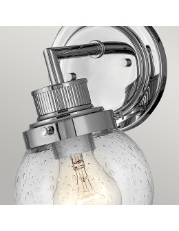 Quintiesse Poppy wall lamp - 1 light source - Polished chrome IP44 Elstead Lighting QN-POPPY1-PC-BATH - product 2
