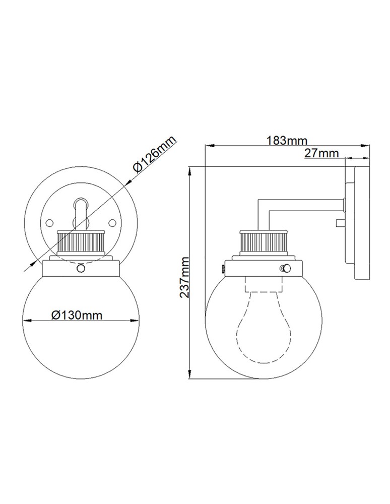 Bathroom wall lamps - Quintiesse Poppy wall lamp - 1 light source - Polished chrome IP44 Elstead Lighting QN-POPPY1-PC-BATH - product kolory-swiatla.pl 5