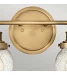 Bathroom wall lamps - Quintiesse Poppy wall lamp - 2 light sources - Old brass IP44 Elstead Lighting QN-POPPY2-HB-BATH - product 2