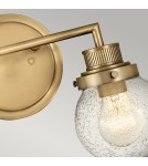 Bathroom wall lamps - Quintiesse Poppy wall lamp - 2 light sources - Old brass IP44 Elstead Lighting QN-POPPY2-HB-BATH - product 3