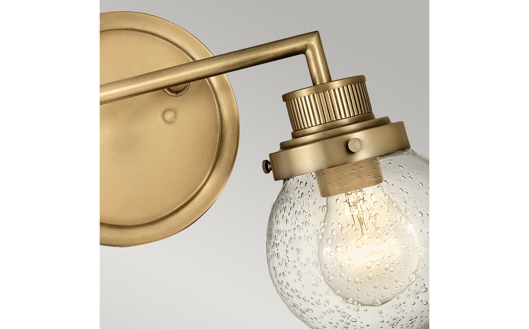 Quintiesse Kinkiet Poppy - 2 źródła światła - Stary mosiądz IP44 Elstead Lighting QN-POPPY2-HB-BATH