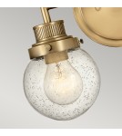 Bathroom wall lamps - Quintiesse Poppy wall lamp - 2 light sources - Old brass IP44 Elstead Lighting QN-POPPY2-HB-BATH - product 4