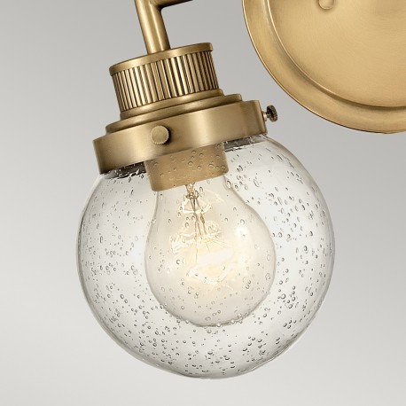 Quintiesse Kinkiet Poppy - 2 źródła światła - Stary mosiądz IP44 Elstead Lighting QN-POPPY2-HB-BATH