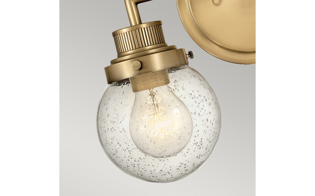 Quintiesse Kinkiet Poppy - 2 źródła światła - Stary mosiądz IP44 Elstead Lighting QN-POPPY2-HB-BATH