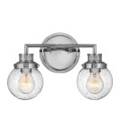 Bathroom wall lamps - Quintiesse Poppy wall lamp - 2 light sources - Polished chrome IP44 Elstead Lighting QN-POPPY2-PC-BATH - product 1