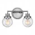 Quintiesse Kinkiet Poppy - 2 źródła światła - Polerowany chrom IP44 Elstead Lighting QN-POPPY2-PC-BATH