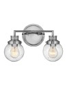 Quintiesse Poppy wall lamp - 2 light sources - Polished chrome IP44 Elstead Lighting QN-POPPY2-PC-BATH
