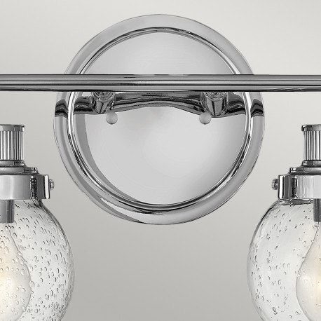 Quintiesse Kinkiet Poppy - 2 źródła światła - Polerowany chrom IP44 Elstead Lighting QN-POPPY2-PC-BATH