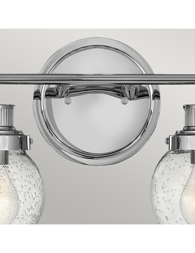 Bathroom wall lamps - Quintiesse Poppy wall lamp - 2 light sources - Polished chrome IP44 Elstead Lighting QN-POPPY2-PC-BATH - product kolory-swiatla.pl 2