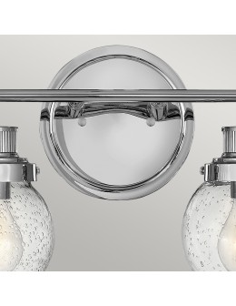 Quintiesse Poppy wall lamp - 2 light sources - Polished chrome IP44 Elstead Lighting QN-POPPY2-PC-BATH - product 2