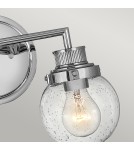 Bathroom wall lamps - Quintiesse Poppy wall lamp - 2 light sources - Polished chrome IP44 Elstead Lighting QN-POPPY2-PC-BATH - product 3
