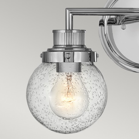 Quintiesse Kinkiet Poppy - 2 źródła światła - Polerowany chrom IP44 Elstead Lighting QN-POPPY2-PC-BATH