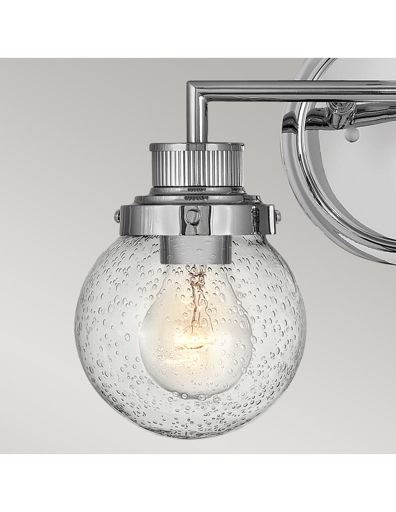 Bathroom wall lamps - Quintiesse Poppy wall lamp - 2 light sources - Polished chrome IP44 Elstead Lighting QN-POPPY2-PC-BATH - product kolory-swiatla.pl 4