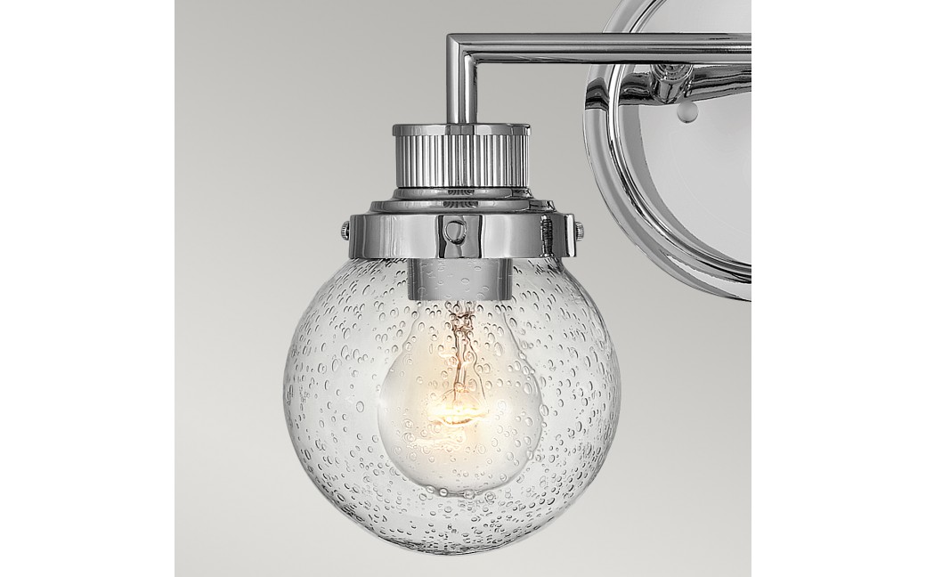 Quintiesse Kinkiet Poppy - 2 źródła światła - Polerowany chrom IP44 Elstead Lighting QN-POPPY2-PC-BATH