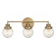 Quintiesse Kinkiet Poppy - 3 źródła światła - Stary mosiądz IP44 Elstead Lighting QN-POPPY3-HB-BATH