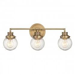 Quintiesse Kinkiet Poppy - 3 źródła światła - Stary mosiądz IP44 Elstead Lighting QN-POPPY3-HB-BATH