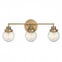 Quintiesse Kinkiet Poppy - 3 źródła światła - Stary mosiądz IP44 Elstead Lighting QN-POPPY3-HB-BATH