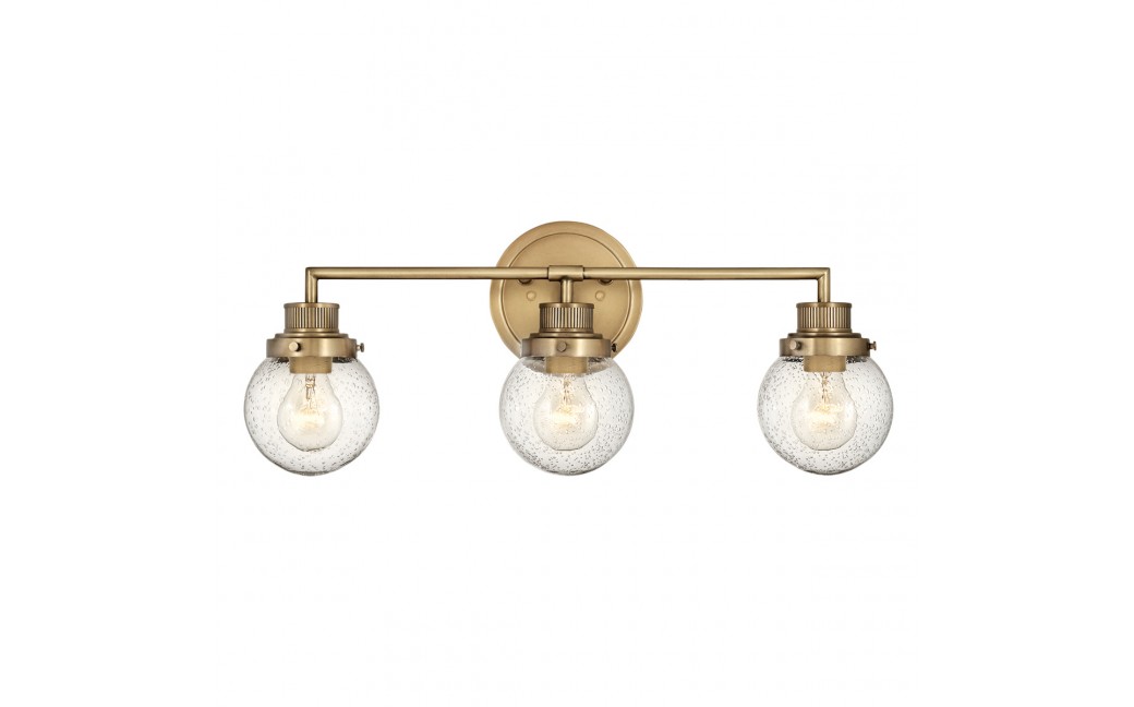 Quintiesse Kinkiet Poppy - 3 źródła światła - Stary mosiądz IP44 Elstead Lighting QN-POPPY3-HB-BATH