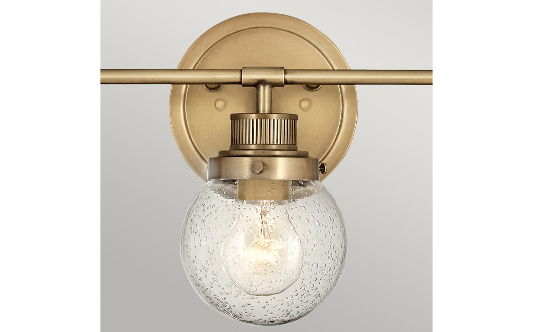 Quintiesse Kinkiet Poppy - 3 źródła światła - Stary mosiądz IP44 Elstead Lighting QN-POPPY3-HB-BATH