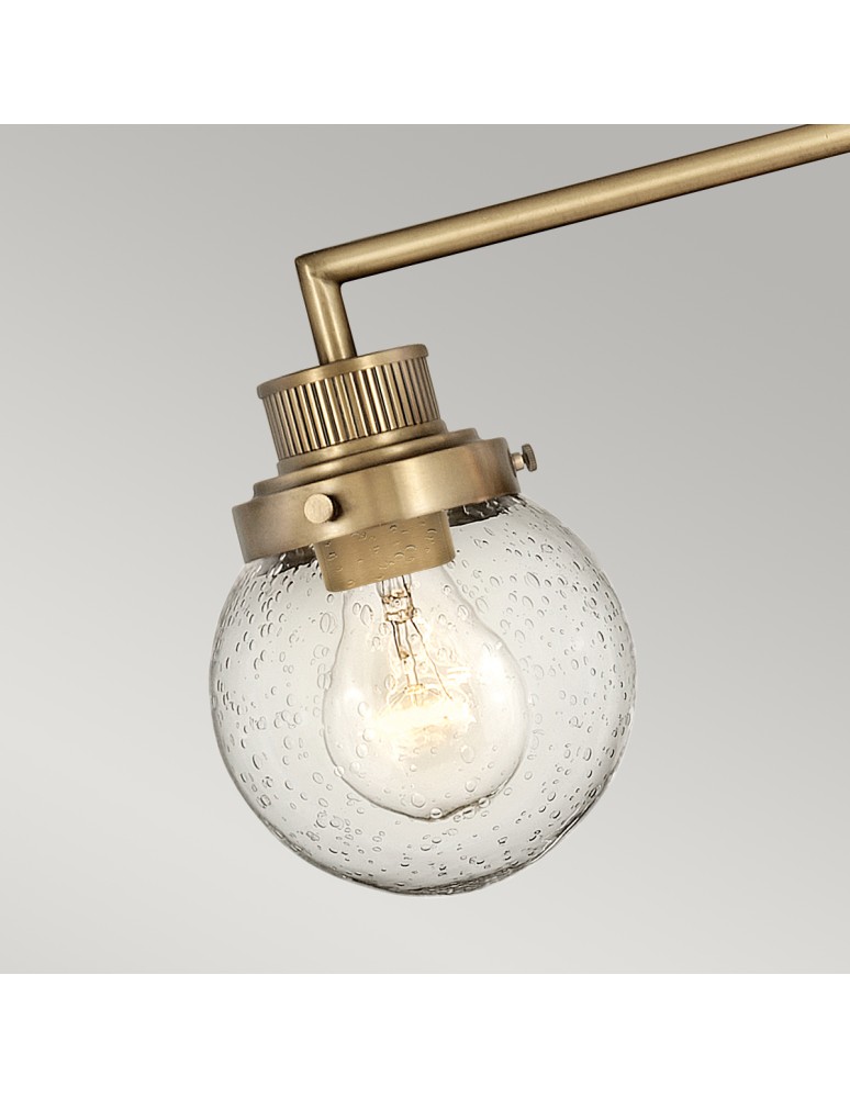 Bathroom wall lamps - Quintiesse Poppy wall lamp - 3 light sources - Old brass IP44 Elstead Lighting QN-POPPY3-HB-BATH - product kolory-swiatla.pl 3