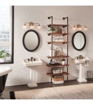 Bathroom wall lamps - Quintiesse Poppy wall lamp - 3 light sources - Old brass IP44 Elstead Lighting QN-POPPY3-HB-BATH - product 4