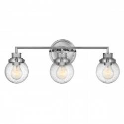 Quintiesse Kinkiet Poppy - 3 źródła światła - Polerowany chrom IP44 Elstead Lighting QN-POPPY3-PC-BATH