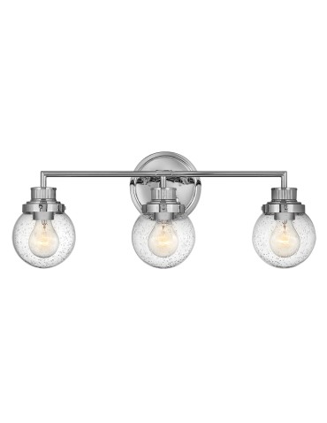 Quintiesse Poppy wall lamp - 3 light sources - Polished chrome IP44 Elstead Lighting QN-POPPY3-PC-BATH