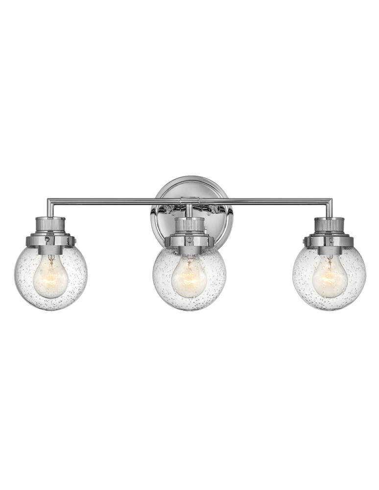 Bathroom wall lamps - Quintiesse Poppy wall lamp - 3 light sources - Polished chrome IP44 Elstead Lighting QN-POPPY3-PC-BATH - product kolory-swiatla.pl 1