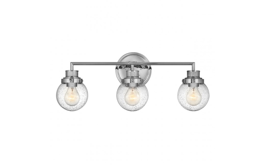 Quintiesse Kinkiet Poppy - 3 źródła światła - Polerowany chrom IP44 Elstead Lighting QN-POPPY3-PC-BATH